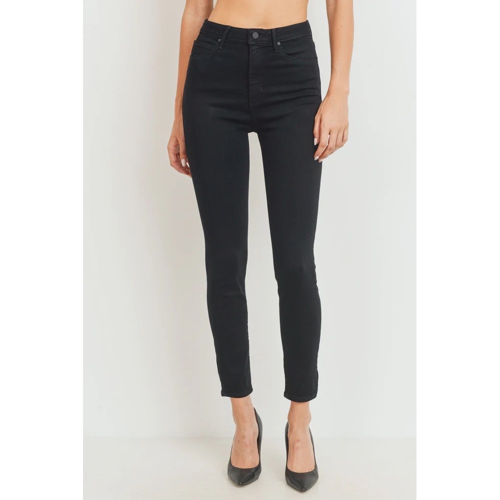 Just Black Denim | Mid Rise Form Fitting Slight Stretch Chic Skinny Jeans